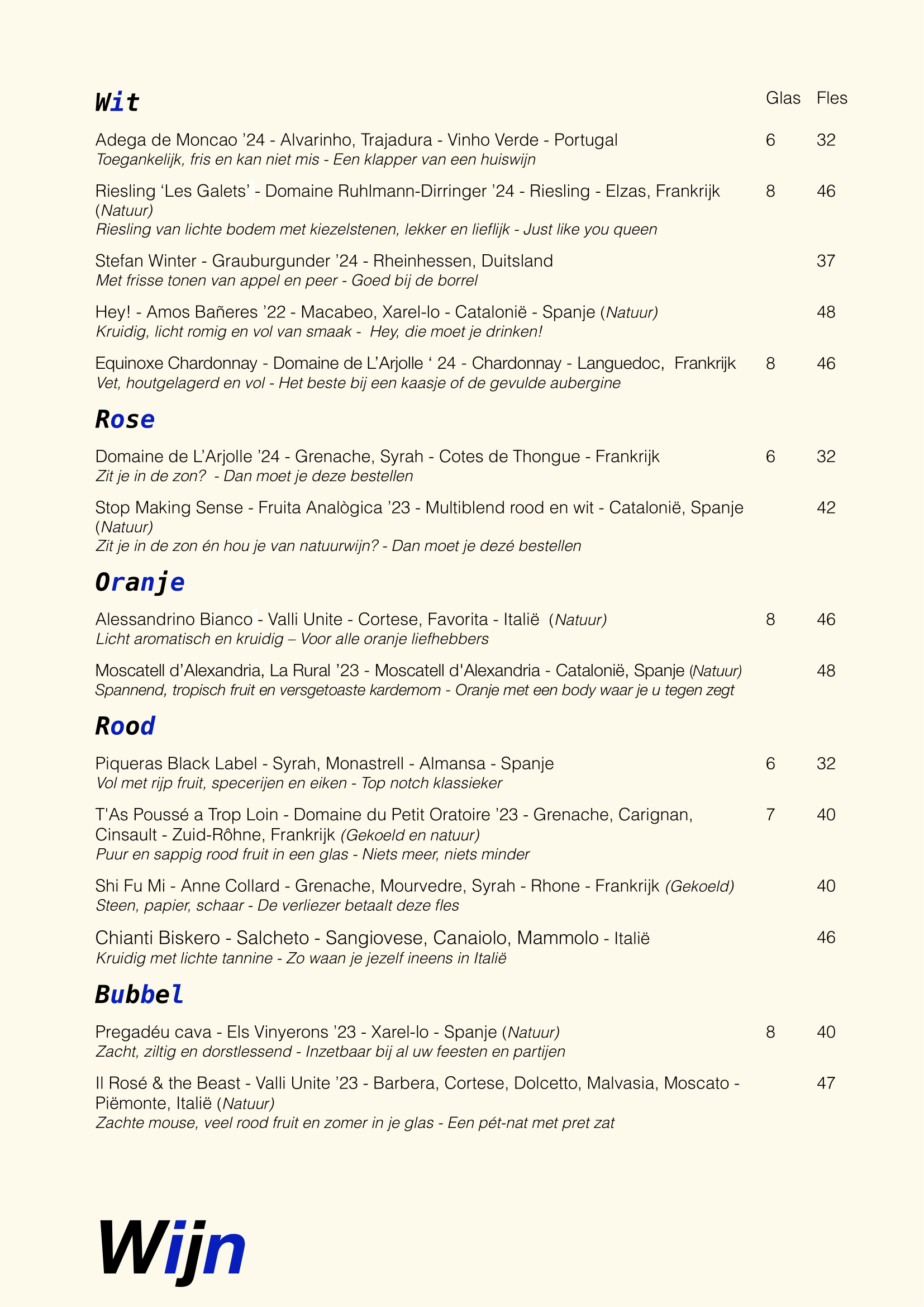 Menu afbeelding