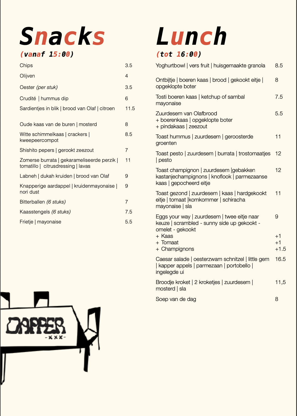 Menu afbeelding