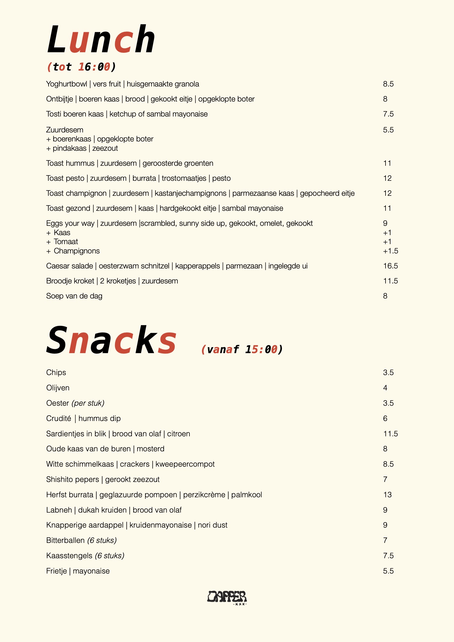 Menu afbeelding